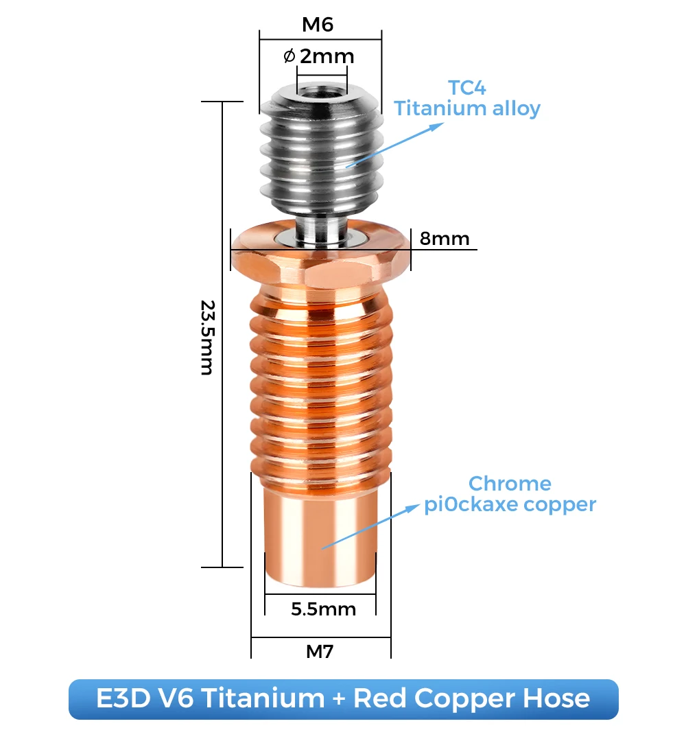 High Quality E3D V6 Throat V5  - огляд і ціна Direct Drive Extruder