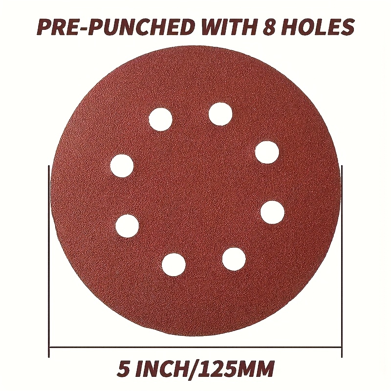 100 Pcs of 5-Inch 8-Hole Sandp - огляд і ціна Extruder