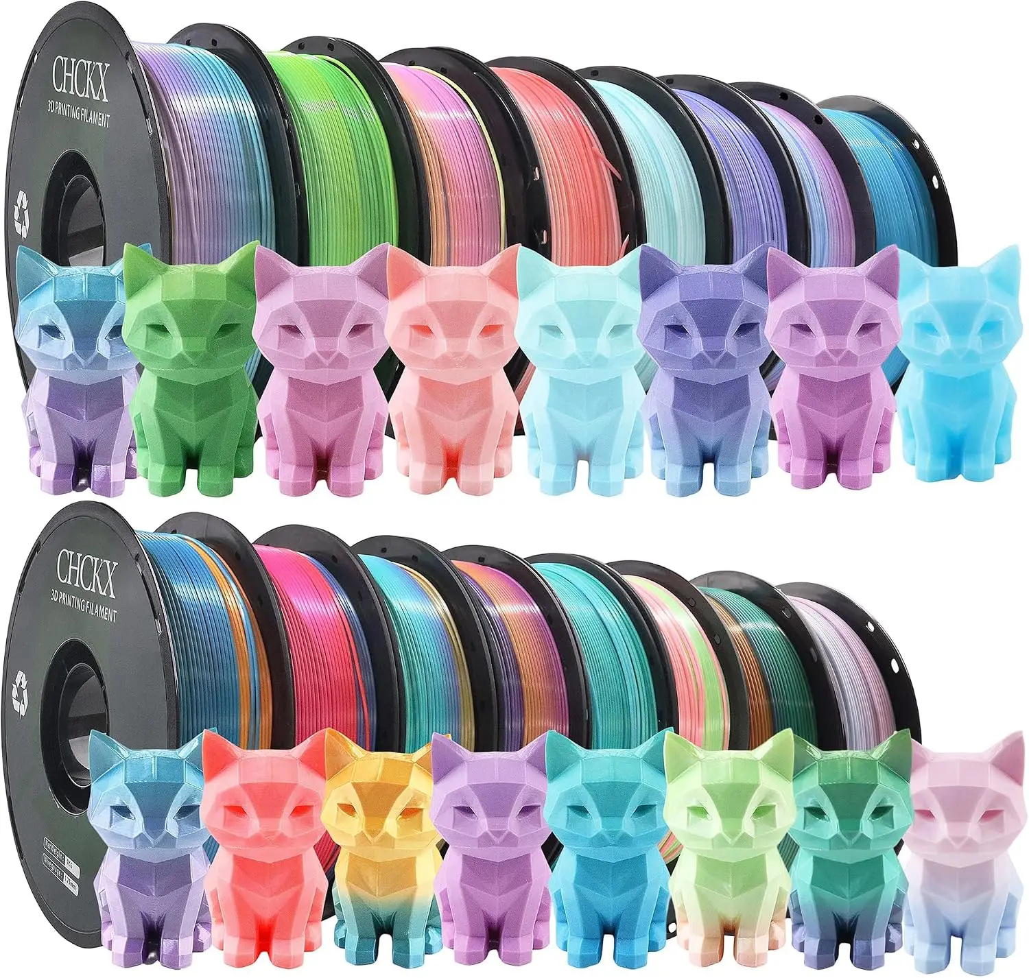 US Warehouse16 Pack Silk Rainb - огляд і ціна Pla Filament