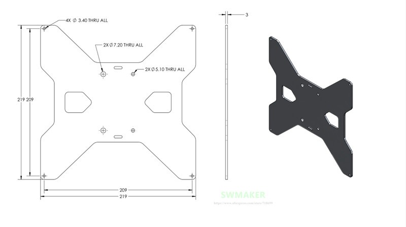 TEVO Tarantula aluminum Y Carr - огляд і ціна 3D Printer Stand